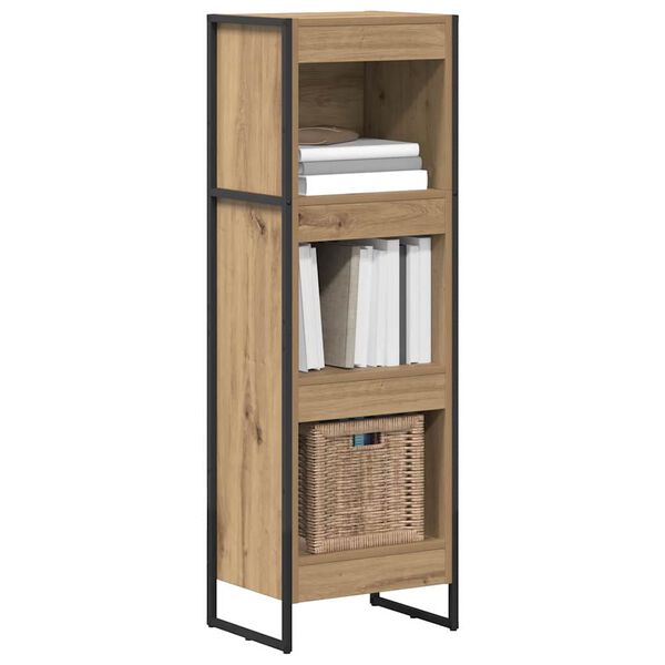 vidaXL Book Cabinet Artisian Oak 40 x 30 x 121 cm Engineered Wood