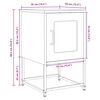 vidaXL Bedside Cabinet Pink 36x39x60.5 cm Cold-rolled Steel