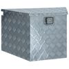 vidaXL Aluminium Box 737/381x410x460 mm Silver