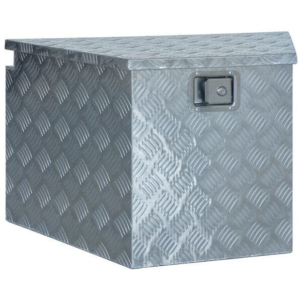 vidaXL Aluminium Box 737/381x410x460 mm Silver