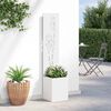 vidaXL Garden Privacy Screen White 32 x 150 cm Cold-rolled steel