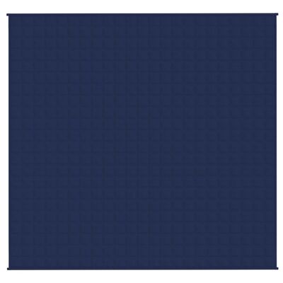 vidaXL Weighted Blanket Blue 220x240 cm King 15 kg Fabric
