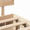 vidaXL Bed Frame with Headboard Natural 80 x 200 cm Solid Pine Wood