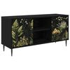 vidaXL TV Cabinet RHENEN 102 x 33 x 51 cm Black Oak Engineered Wood