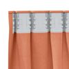 vidaXL Blackout Curtains with Rings 2 pcs Terracotta 260 x 140 cm