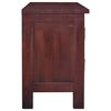 vidaXL TV Cabinet Classical Brown 100x30x45 cm Solid Mahogany Wood