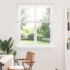 vidaXL Window Blind with Curtains Manual White Aluminium