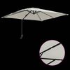 vidaXL Garden Parasol Sand 248.5 x 247.5 x 160 cm Polyester and Steel