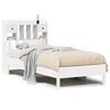 vidaXL Bookcase Bed without Mattress White 90x200 cm Solid Wood Pine