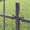 vidaXL Garden Fence 7 pcs Grey 11.9 x 0.8 m Powder-coated Steel