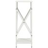 vidaXL Firewood Rack White 34x25x70 cm Cold-rolled steel
