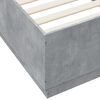 vidaXL Bed Frame without Mattress Concrete Grey 100x200 cm