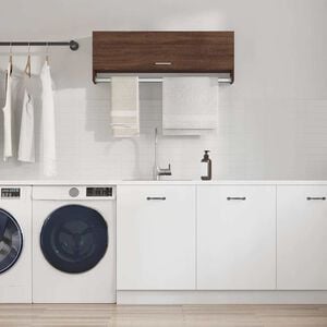 vidaXL Wardrobe Brown Oak 100x32,5x35 cm Engineered Wood