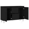 vidaXL Sideboard Black 101.5x35x70 cm Engineered Wood