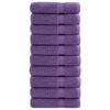 vidaXL Premium Hand Towels SOLUND 10 pcs Purple 50x100 cm 600 gsm