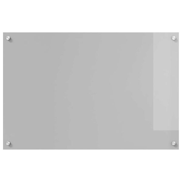 vidaXL Kitchen Backsplash Light grey 90 x 60 x 0.6 cm Tempered Glass