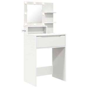 vidaXL Bedroom Dressing Tables with Drawer White 80 x 39.6 x 135 cm