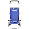 vidaXL Shopping Trolley Folding Blue 47 x 39 x 100.5 cm Oxford fabric