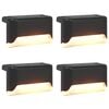 vidaXL Outdoor Solar Lights with Ground Spike 4 pcs Warm White 4.5 cm