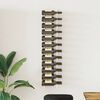 vidaXL Wall Mounted Wine Rack for 24 Bottles White Iron