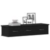 vidaXL Wall Cabinet Black Oak 88x26x18.5 cm Engineered Wood