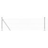vidaXL Chainlink Fence with Concrete Base 25 x 0.6 m Galvanised Steel