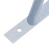 vidaXL Support Brackets for Fence Post 3 pcs Galvanised Steel