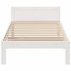 vidaXL Bed Frame without Mattress White 90x200 cm Solid Wood Pine
