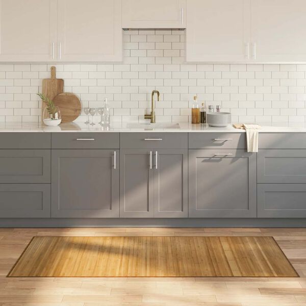 vidaXL Rug Rectangular Natural80x200 cm Bamboo