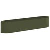 vidaXL Raised Garden Bed Olive Green 220 x 40x 40 cm Steel