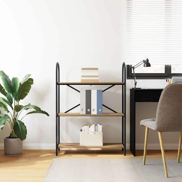 vidaXL Bookshelf Artisan Oak 80 x 30 x 109 cm Engineered wood