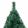vidaXL Artificial Pre-lit Christmas Tree with Ball Set Green 120 cm PVC
