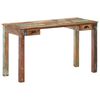 vidaXL Desk 130x55x76 cm Solid Reclaimed Wood