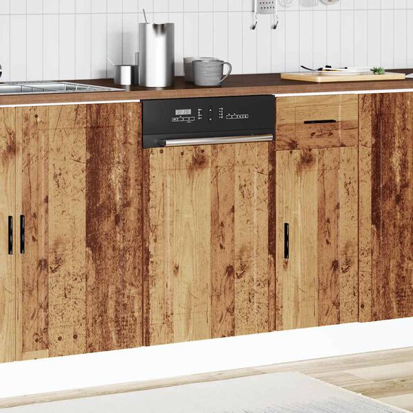 vidaXL Dishwasher Panel Porto Old Wood 45x1,5x57 cm Engineered Wood