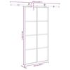 vidaXL Sliding Door with Hardware Set 102,5x205 cm ESG Glass&Aluminium