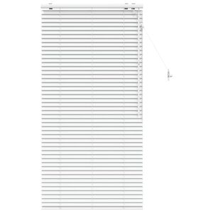 vidaXL Venetian Blind White 75 x 160 cm 35 mm Solid Paulownia Wood
