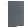vidaXL Window Blind with Curtains Manual Dark grey Aluminium