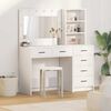 vidaXL Dressing Table White 78.5 x 41 x 135 cm Engineered wood