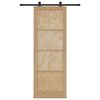 vidaXL Sliding Door ORKDAL Brown 83 x 232 cm Solid Pine Wood