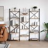 vidaXL Bookshelf Old wood 156 x 25 x 167 cm Engineered Wood