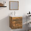 vidaXL Bathroom Furniture Set Smoked Oak Engineered Wood