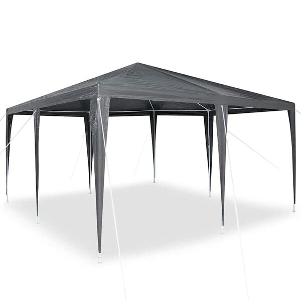 vidaXL Party Tent Anthracite 400 x 400 x 266 cm Polyethylene and Steel