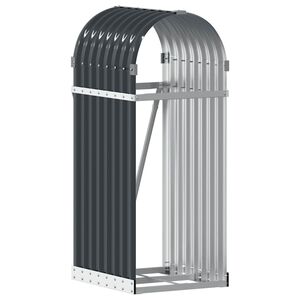 vidaXL Log Holder Anthracite 40x45x100 cm Galvanised Steel