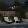vidaXL Parasol Black 286 x 285 x 270 cm Aluminium