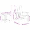 vidaXL Garden Lounge Furniture 3 pcs White 38 x 38 x 46cm Plastic