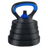 vidaXL 4-in-1 Dumbbell Set Black and Blue 121 x 19.5 x 19.5 cm