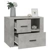 vidaXL Bedside Cabinet Concrete Grey 60x36x45 cm Engineered Wood