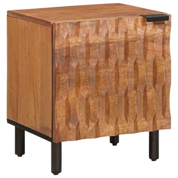 vidaXL Bedside Cabinet Brown 40 x 33 x 46 cm Solid Mango Wood