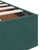 vidaXL Ottoman Bed Frame No Mattress Dark Green 200x200 cm Velvet
