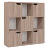 vidaXL Bookshelf Grey Sonoma Oak 88.5x27.5x88 cm Engineered Wood